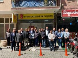 AYDIN GAZETECİLER CEMİYETİNE TAZİYE ZİYARETİ