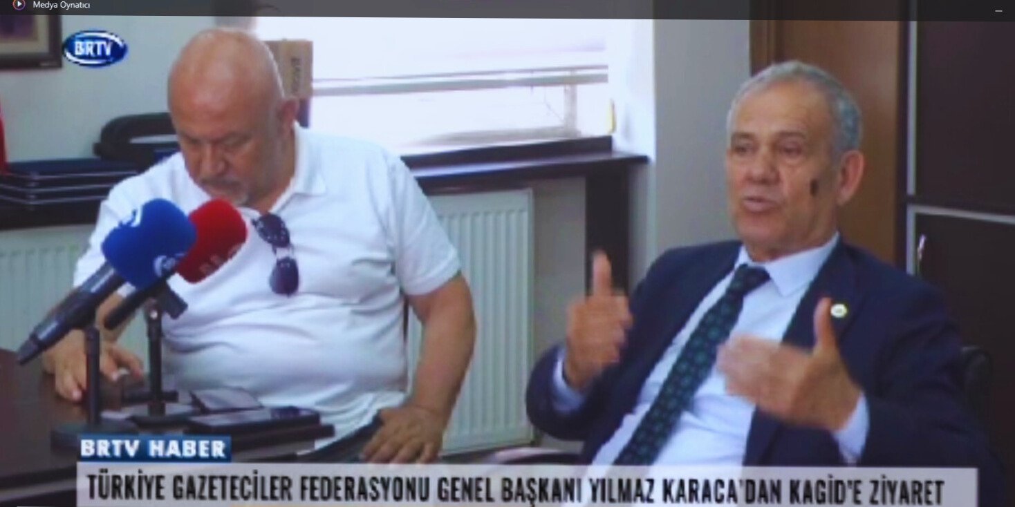 TGF GENEL BAŞKANI YILMAZ KARACA BRTV HABER’DE. Basın İlan Kurumu ve basın kanunları üzerine değerlendirmeler yapıldı.