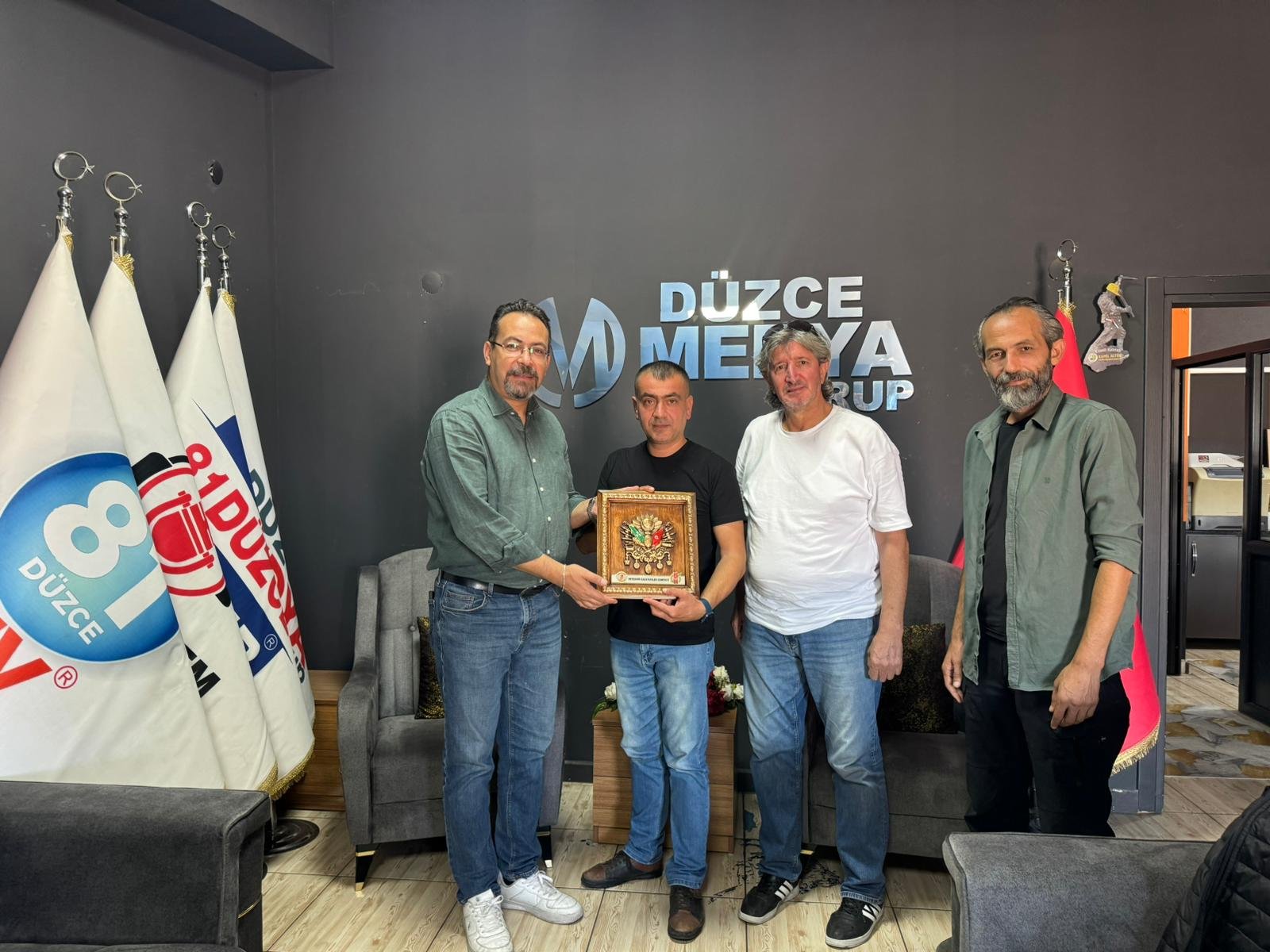 TGF Heyetinden Düzce Gazeteciler Cemiyetine Ziyaret