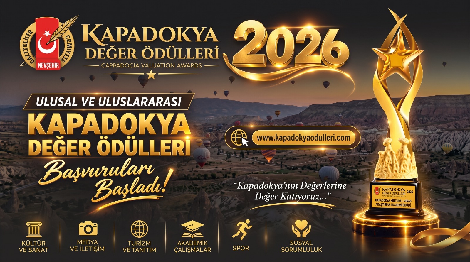 Kapadokya Değer Ödülleri’nde 2026 heyecanı başladı